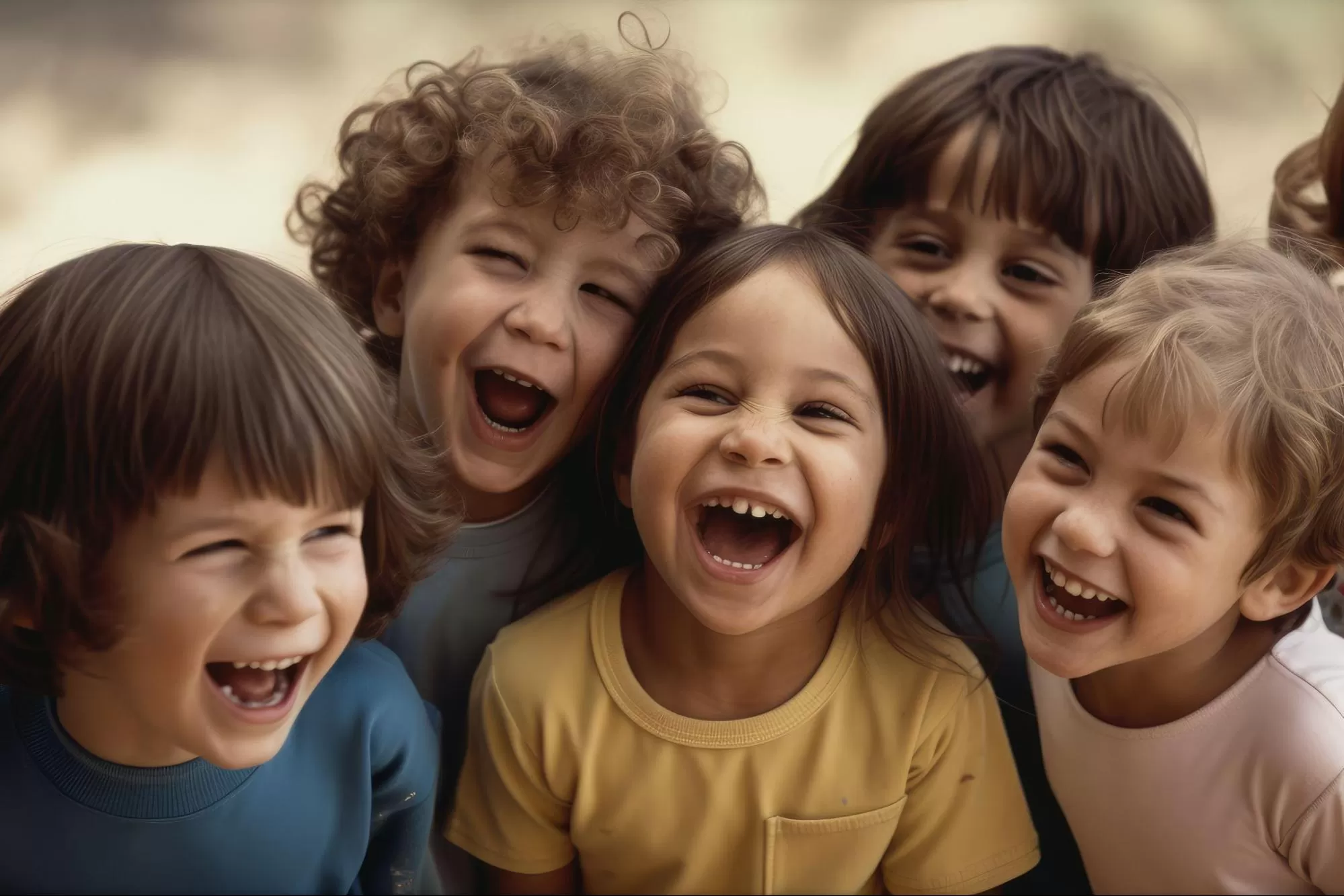 Children laughing